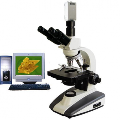 Biological Microscope TRINOCULAR MICROSCOPE WITH CCD CAMERA & VISUALISATION SYSTEM